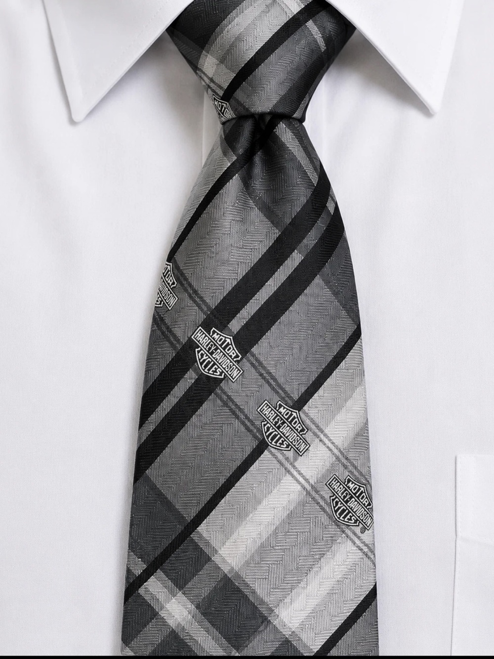 Ralph Marlin Harley Davidson Silk Tie